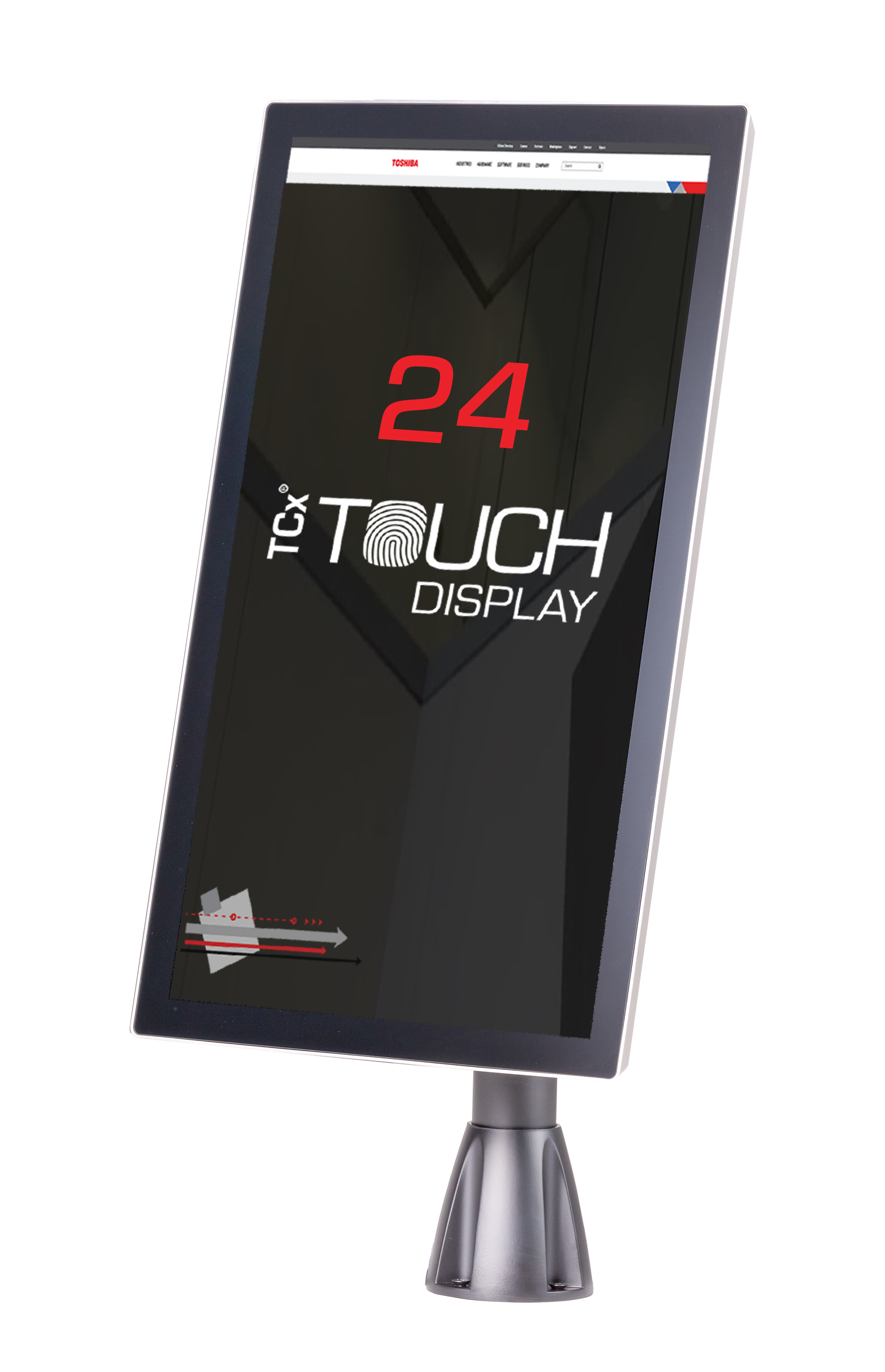 24-inch TCx Touch Display in portrait orientation